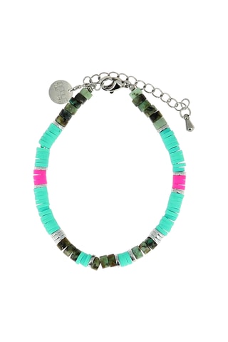 Bracelet Ibiza beach - Turquoises africaines et hématites