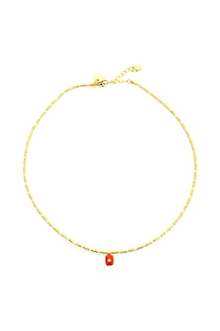 2 colliers June Corail mango  - Doré