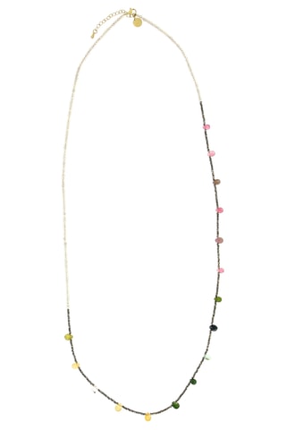 Sautoir Lily - Labradorites, tourmalines et hématites