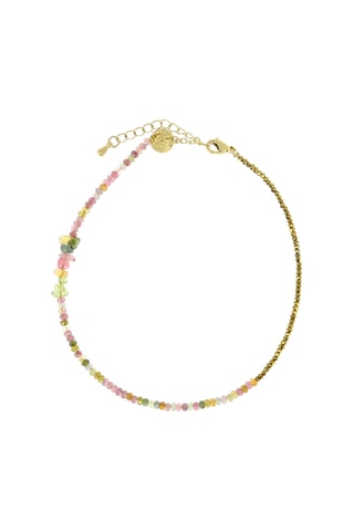 Bracelet de cheville Ambre - Tourmalines et hématites