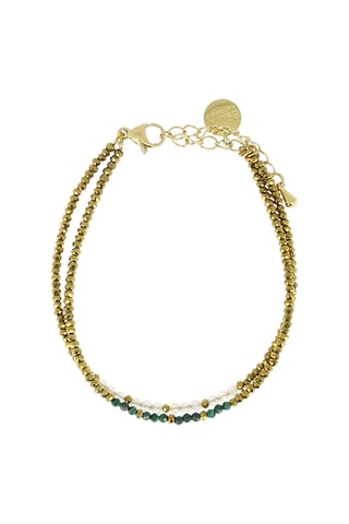 Bracelet Sarah - Malachites, labradorites et hématites