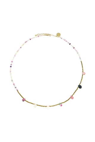 Collier Lily - Fluorites, tourmalines et hématites