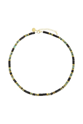 Bracelet Mila - Turquoises africaines, onyx et hématites