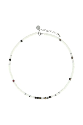 Collier Ibiza Beach - Jades, lépidolites et hématites