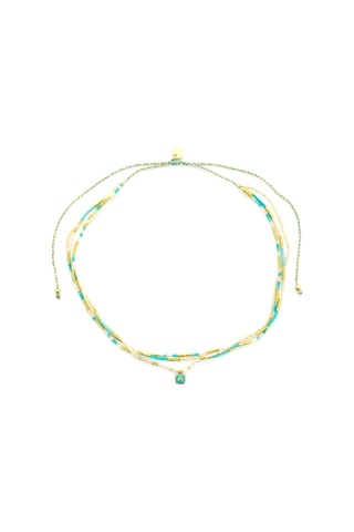 2 sautoirs dorés à l'or fin jaune July Bora Bora 