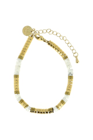 Bracelet Mila may - Howlites et hématites