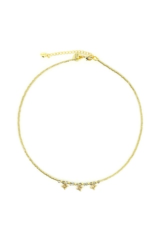 Collier doré à l’or fin jaune Ana May - Labradorites