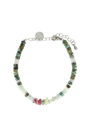Bracelet Mila Stone - Turquoises africaines, amazonites, hématites et tourmalines