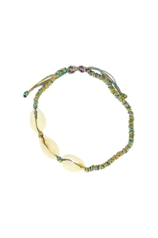 Chaîne de cheville Serena - Vert clair et doré