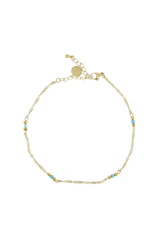 Bracelet de cheville Eva - Apatites et hématites