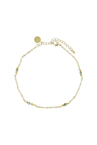 Bracelet de cheville Eva - Turquoises africaines et hématites