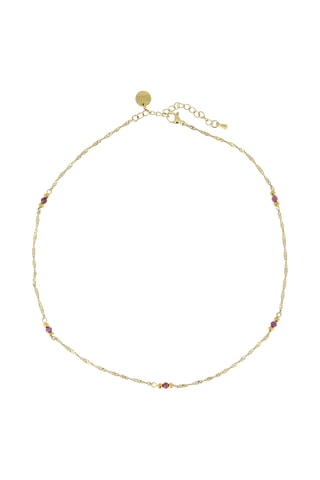 Collier Eva - Rubis et hématites