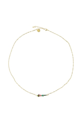 Collier Manon - Tourmalines, turquoises, hématites et turquoises africaines