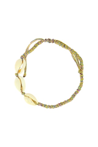 Chaîne de cheville Serena - Jaune et violet