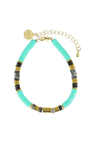 Bracelet Ibiza Beach - Turquoises, obsidiennes et hématites