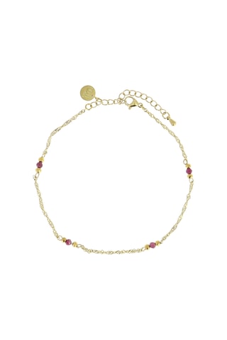 Bracelet Eva - Rubis et hématites