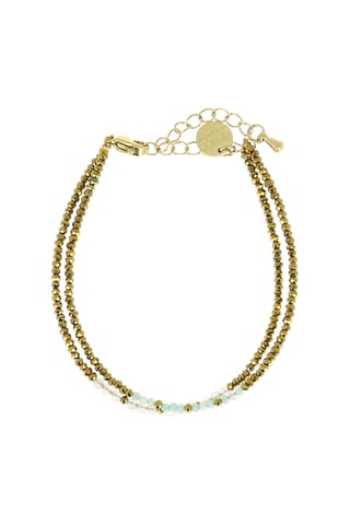 Bracelet Sarah - Amazonites, labradorites et hématites