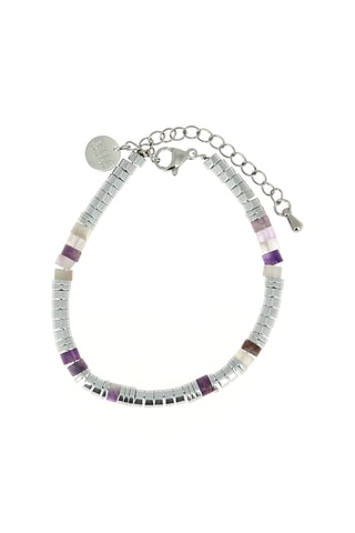 Bracelet Mila may - Améthystes et hématites