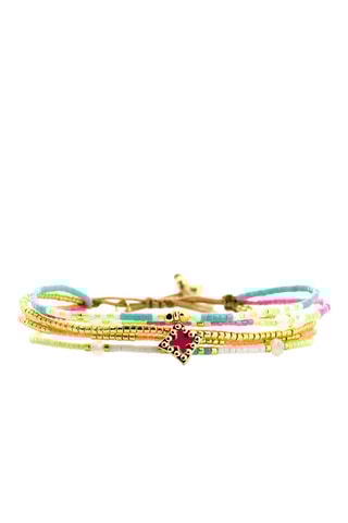 Bracelet Salvador De Bahia Inaya - Rose fluo