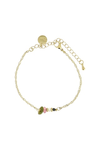 Bracelet Manon - Tourmalines, nacre, hématites et turquoise africaine