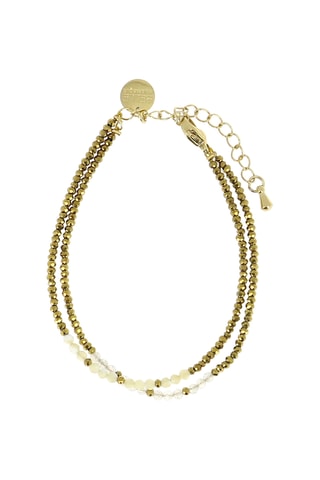 Bracelet Sarah - Nacre, labradorites et hématites