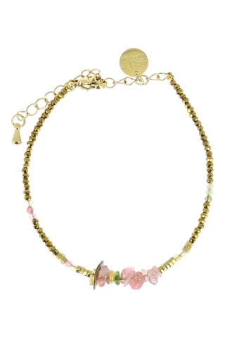 Bracelet Ambre - Tourmalines et hématites