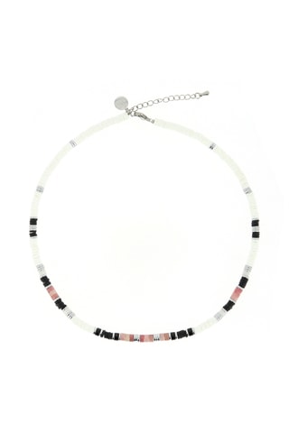 Collier Ibiza beach - Onyx, rhodonites et hématites