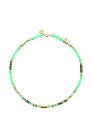 Collier Ibiza Beach - Turquoises africaines, jades et hématites