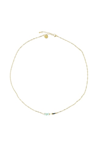 Collier Manon - Quartz, nacre, hématites et turquoises africaines