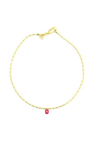 2 colliers June Bonifacio sunset - Blanc