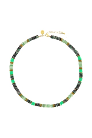 Collier Stone Ibiza - Aventurines, rubis zoïsites et hématites