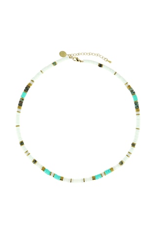 Collier Ibiza Beach - Jades, turquoises africaines et hématites