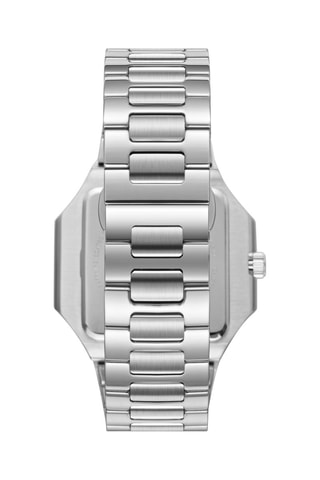 Montre à quartz en métal et céramique