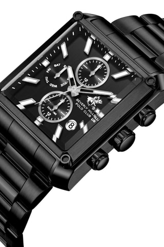 Montre en métal - Chronographe - Noir