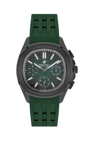 Montre en silicone - Chronographe - Vert et noir