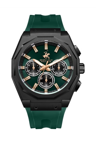 Montre à quartz en silicone et céramique