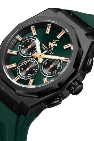 Montre à quartz en silicone et céramique