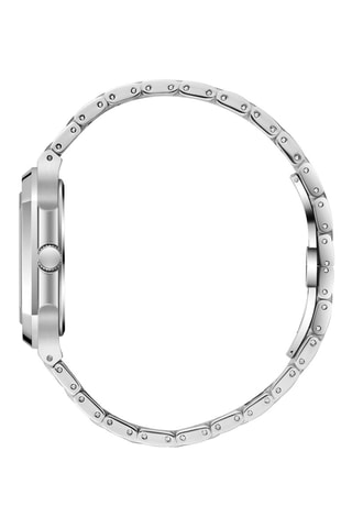 Montre à quartz en métal et céramique