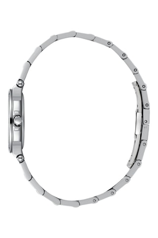 Montre à quartz en métal, céramique et diamant