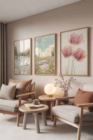 3 tableaux - 50 x 70 cm