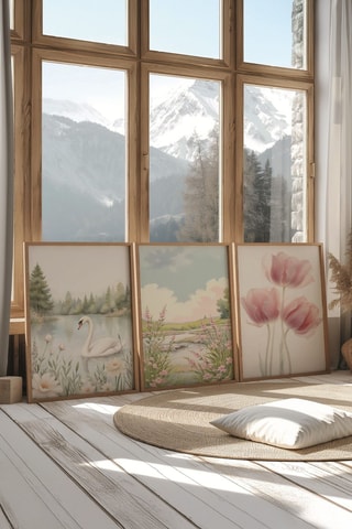 3 tableaux - 50 x 70 cm