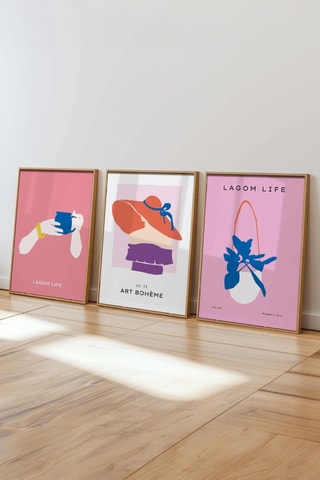 3 quadros - 50 x 70 cm