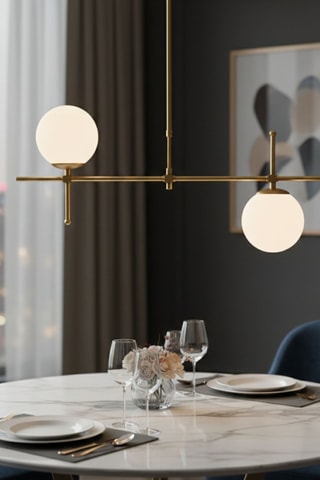 Suspension - Doré - 2 x 40 W