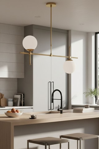 Suspension - Doré - 2 x 40 W