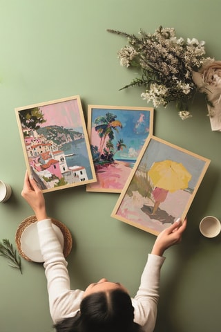 3 tableaux - 50 x 70 cm