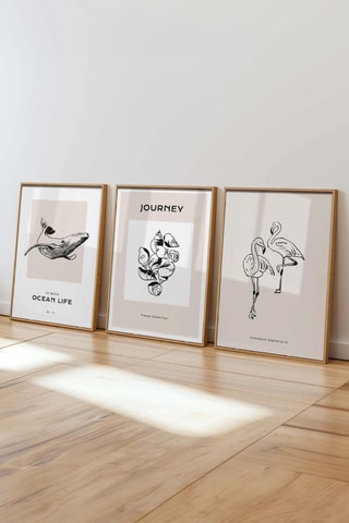 3 tableaux - 50 x 70 cm