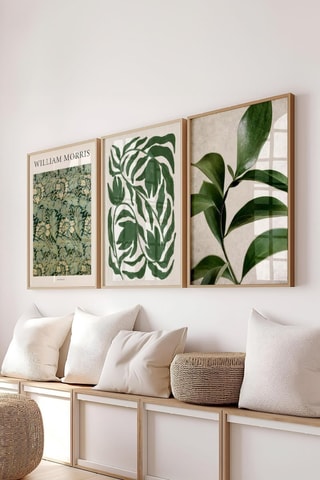 3 tableaux « Anemone » William Morris - 50 x 70 cm