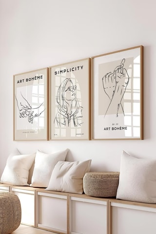 3 tableaux - 50 x 70 cm