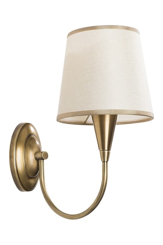 Applique murale Prado - Blanc et doré - 40 W