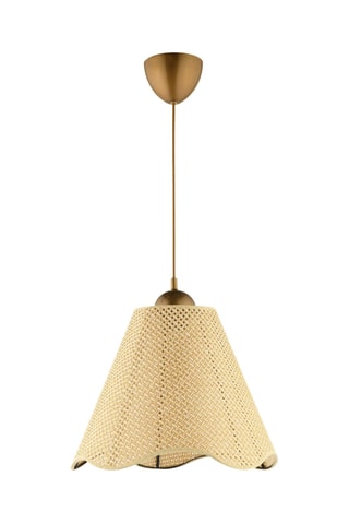 Suspension - Doré et beige - 40 W